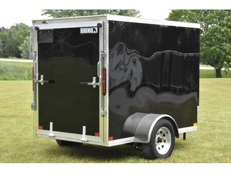 2026 Rhino Galvanized Enclosed 5' x 8' Single Axle w/ Ramp