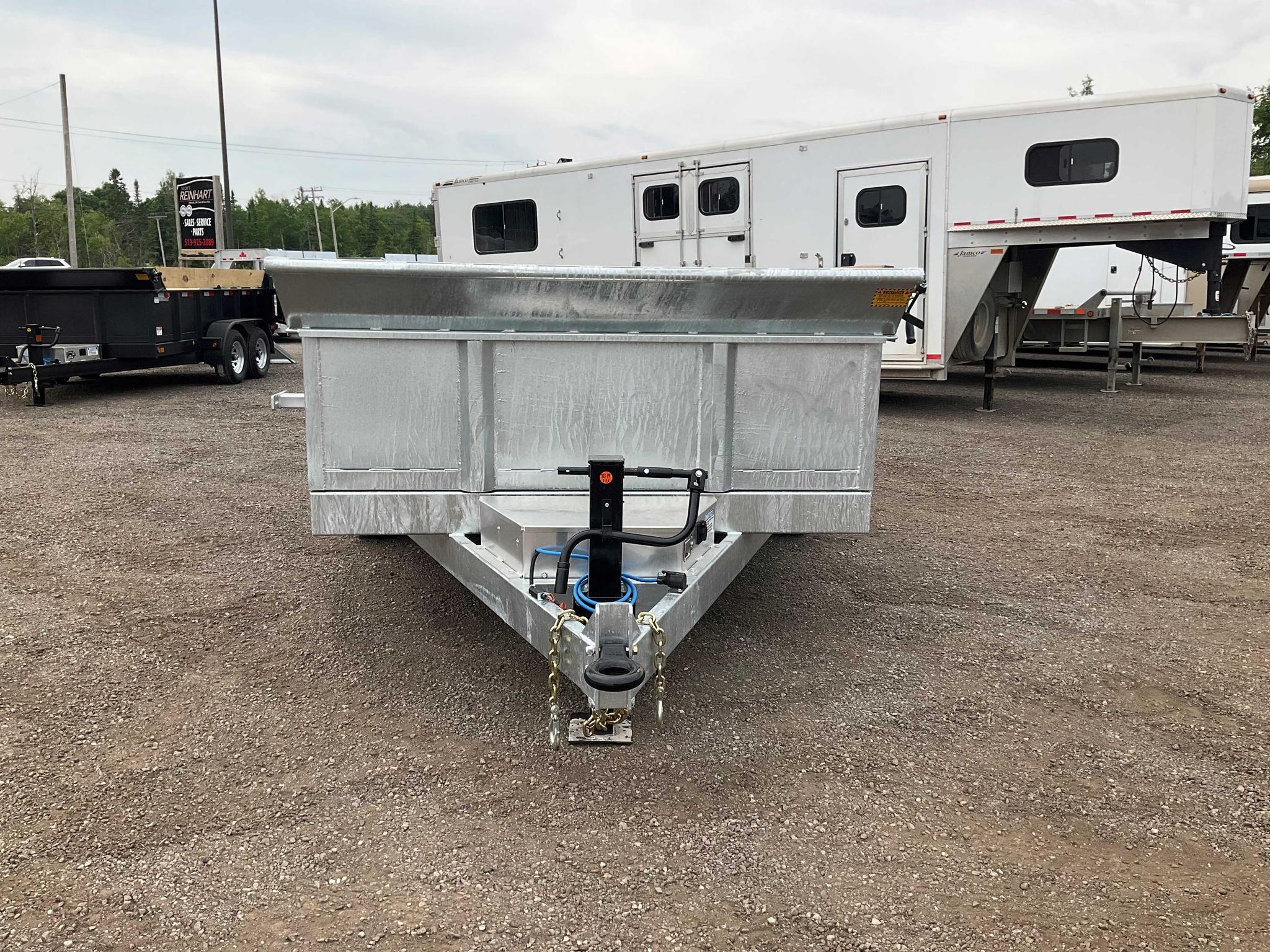 2026 Canada Trailers 83x14 7 Ton Galvanized Dump Trailer thumbnail 3