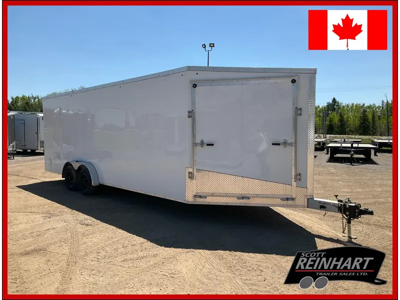 2026 Xcel Trailers 7.5x22 Plus V-nose Aluminum Snowmobile Trailer alt