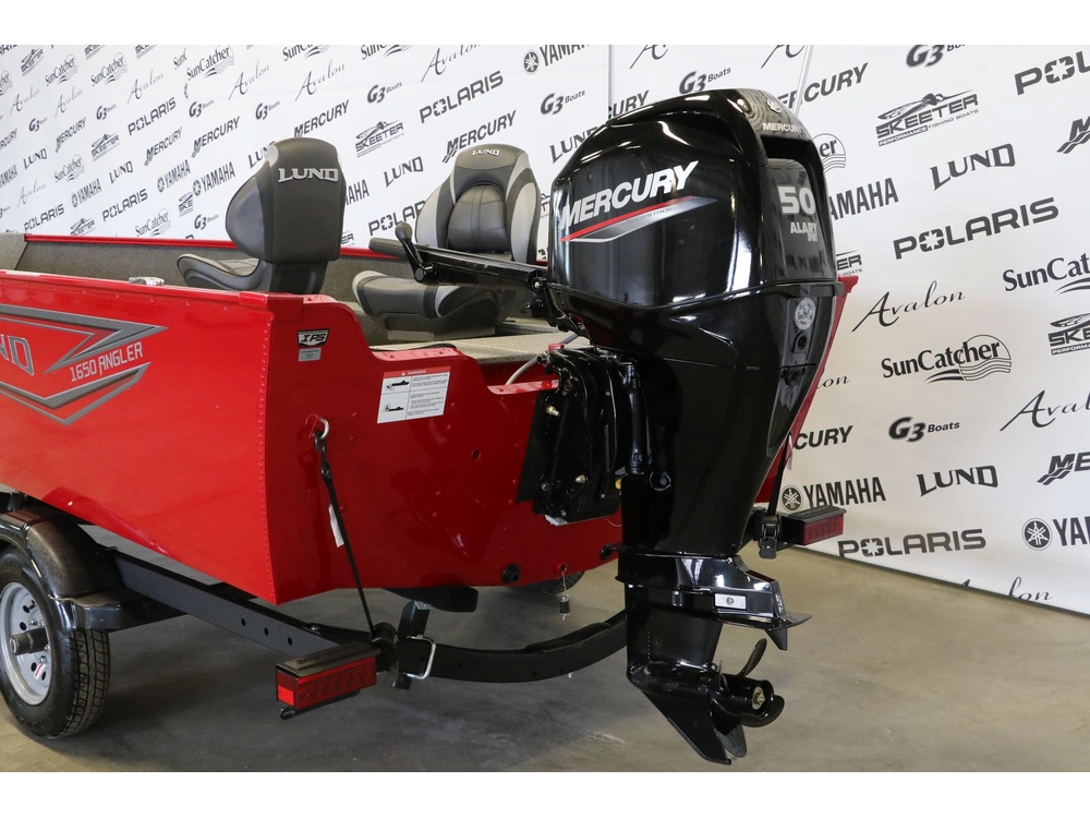 2026 Lund 1650 Angler Tiller + Mercury 50elhpt alt