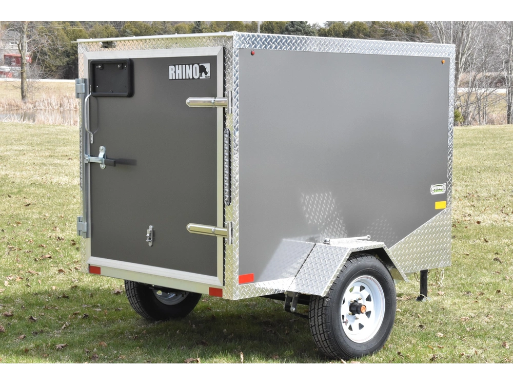 2026 Rhino Galvanized Enclosed 4' X 6' Sa alt
