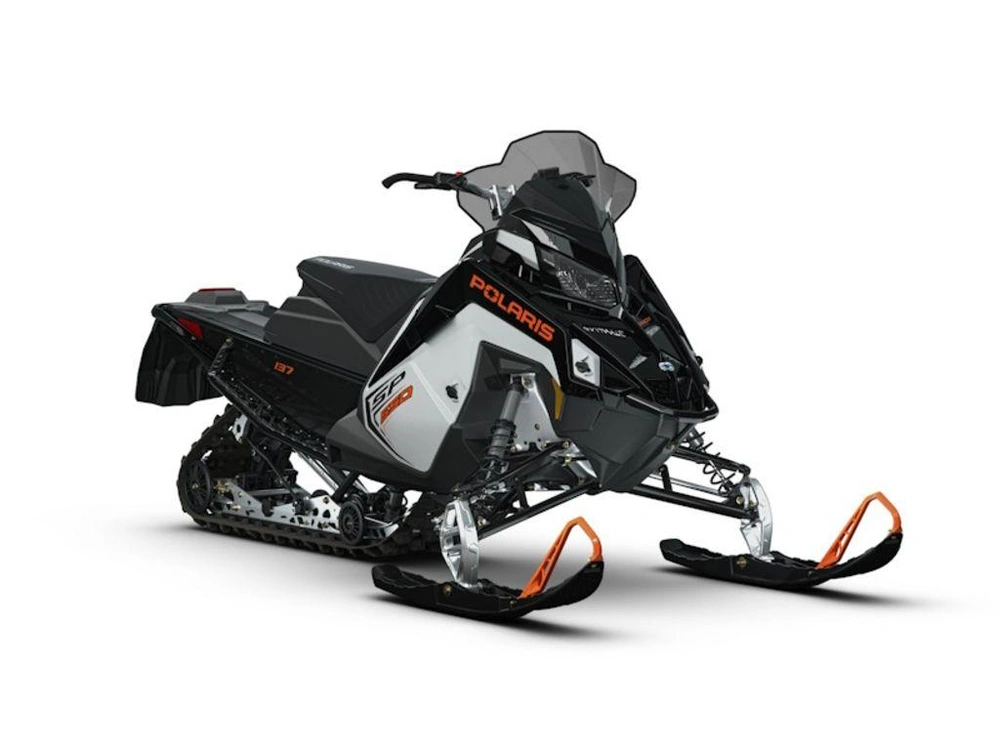 2027 Polaris 650 Indy Sp 137 White Lightning / Gloss Black / Orange Burst alt
