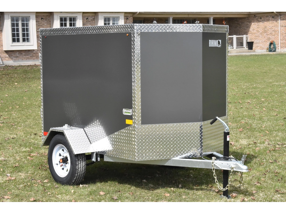 2026 Rhino Galvanized Enclosed 4' X 6' Sa alt
