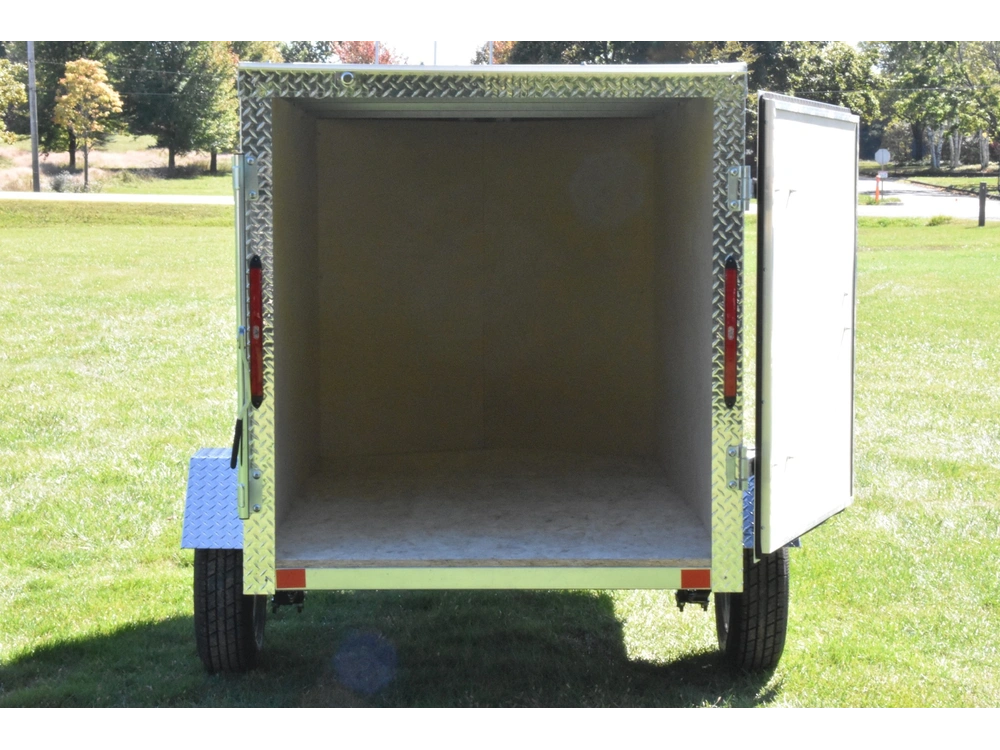 2026 Rhino Galvanized Enclosed 4' X 8' Sa Side-door alt