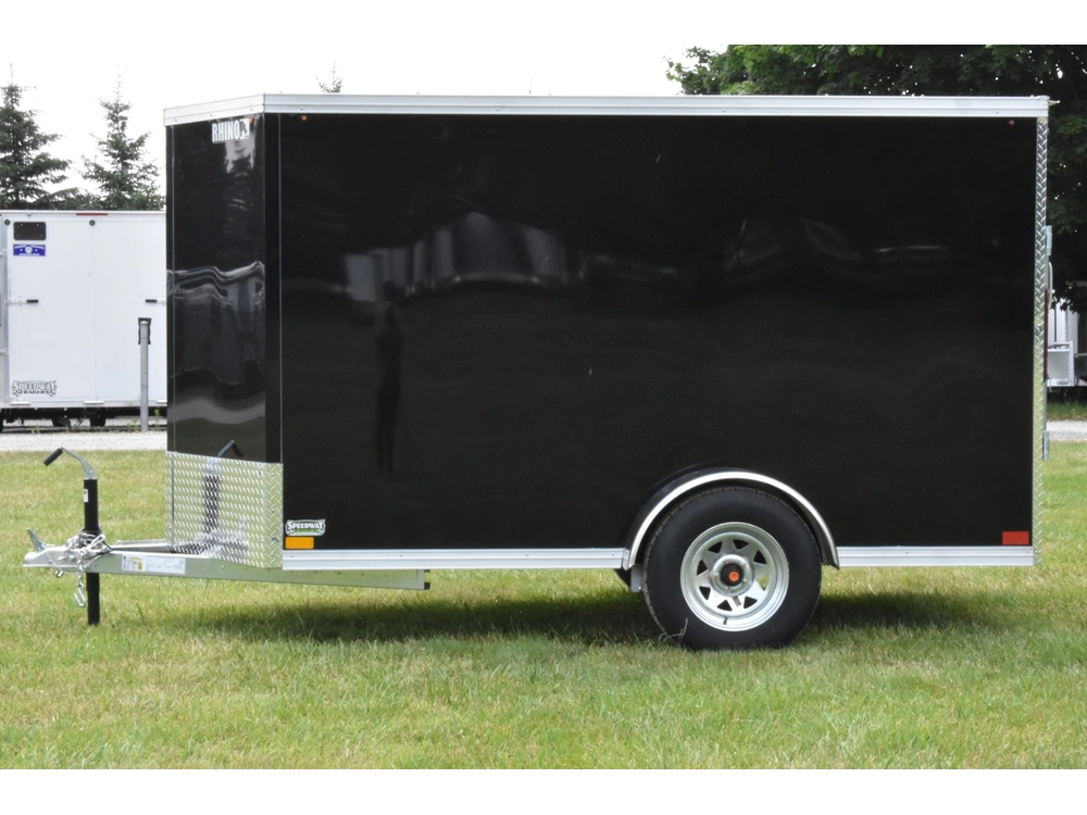 2026 Rhino Galvanized Enclosed 5' X 10' Single Axle W/ Ramp alt