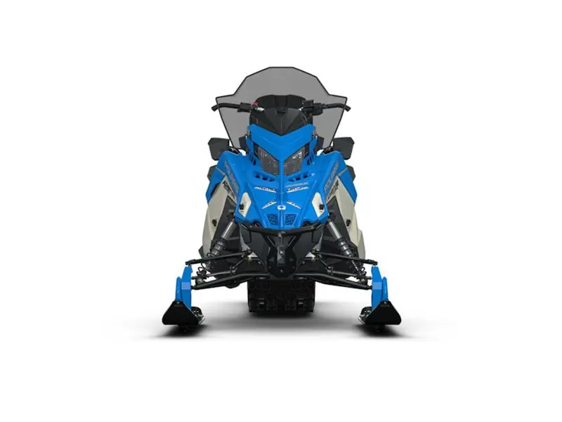 2027 Polaris 650 Voyageur Adventure Ultimate 155 1.6" Matte Silver Quartz / Velocity Blu
