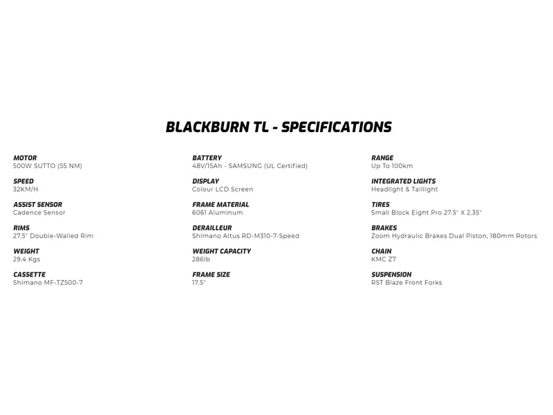 2025 TAUBIK BLACKBURN TL
