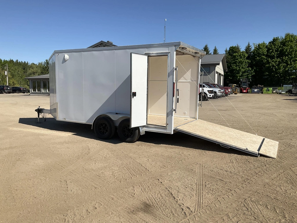 2026 Xcel Trailers 7x14 Plus V-nose Hd Aluminum Snowmobile Trailer alt