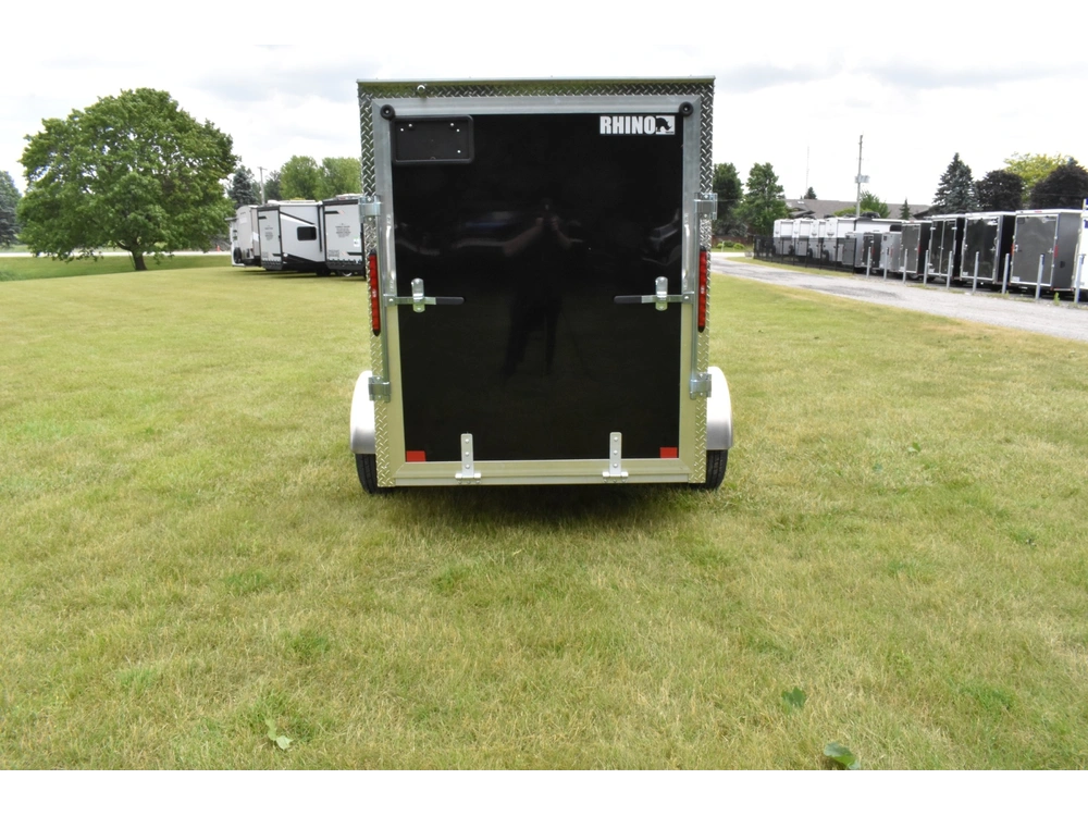 2026 Rhino Galvanized Enclosed 5' X 8' Single Axle W/ Ramp alt