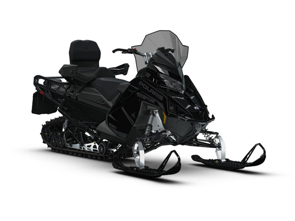2027 Polaris 650 Voyageur Adventure Ultimate 155 1.6" Gloss Black thumbnail 2
