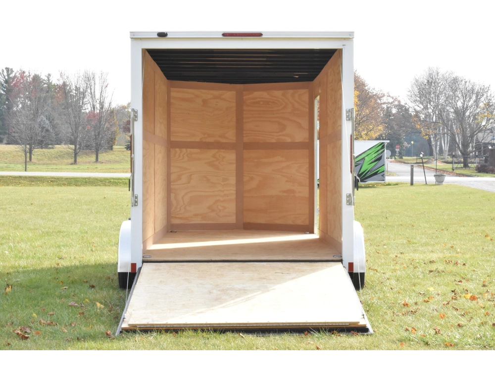 2026 Cross Painted Steel Enclosed (beta) 7' X 16' Tandem Axle W/ Ramp alt