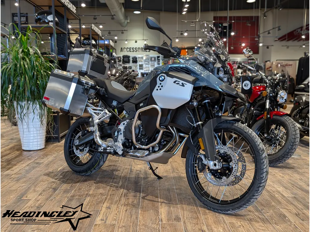 2026 BMW F 900 GS Adventure // Sage Green Metallic w/ Aluminum Luggage