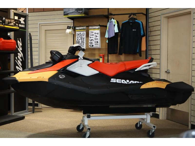 2026 Sea-doo Spark Convenience Package 900 3up Ibr "sunrise Orange / Dragon Red (sound System)" alt