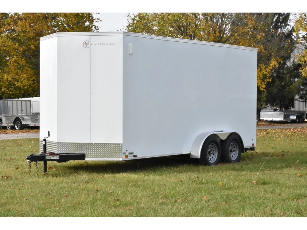 2026 Cross Painted Steel Enclosed (beta) 7' X 16' Tandem Axle W/ Ramp alt