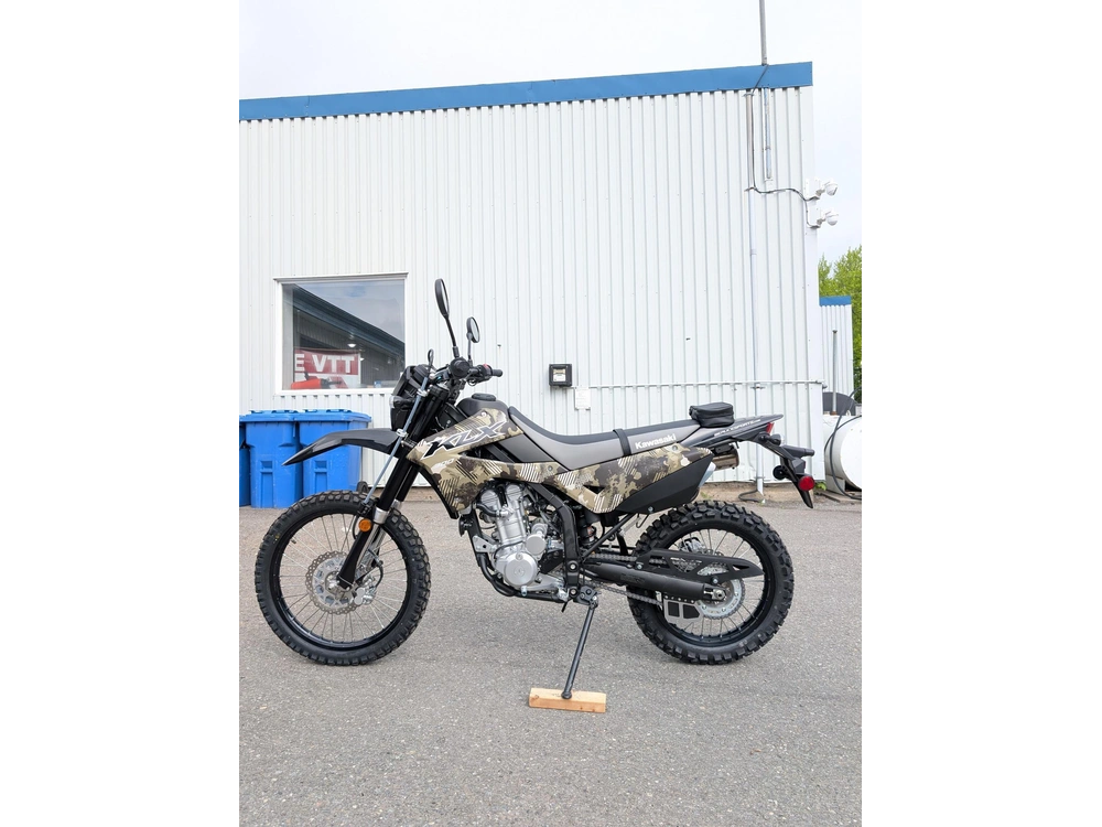 Kawasaki Klx300 Semi-camo 🎯 Moto Double Usage Route Sentier Crf300l Drz400 Wr250r Dual Sport Plaquée 🟢 2026 alt