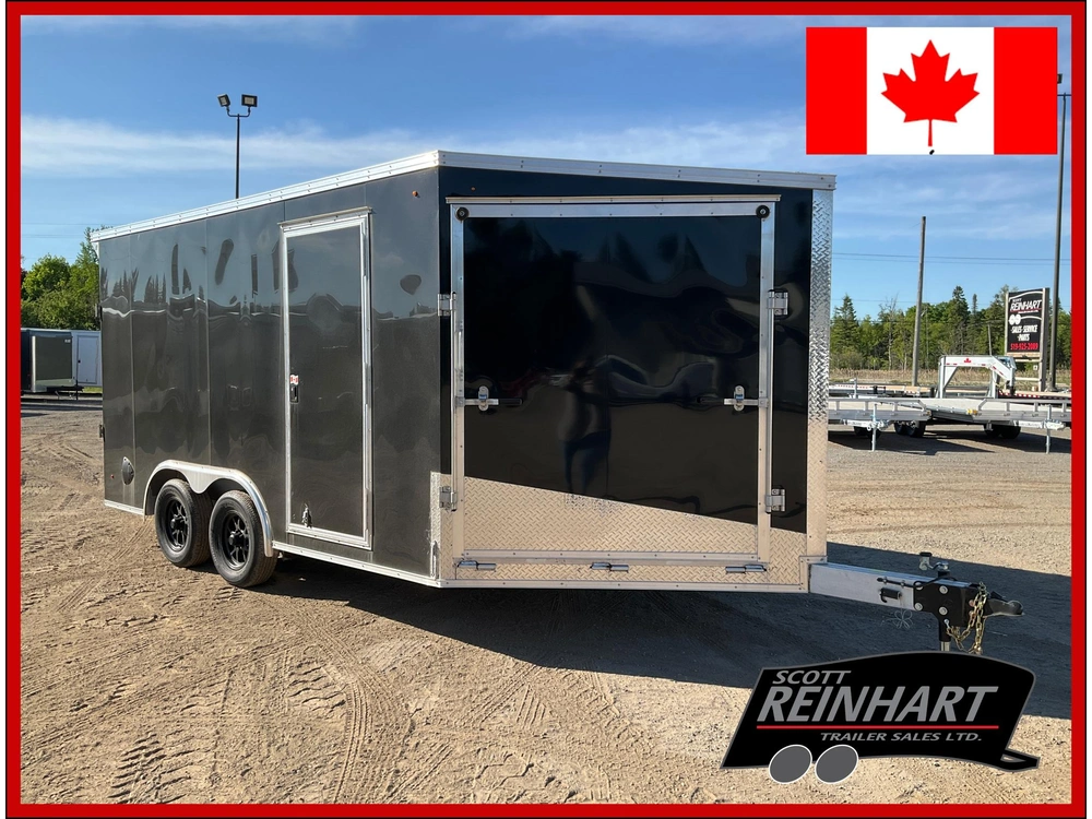 2026 Xcel Trailers 8.5x14 Plus V-nose Aluminum Snowmobile Trailer alt
