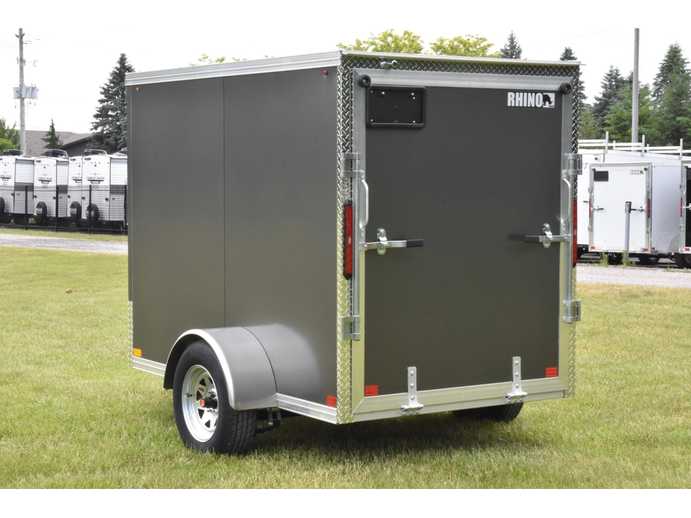 2026 Rhino Galvanized Enclosed 5' X 8' Sa Ramp alt