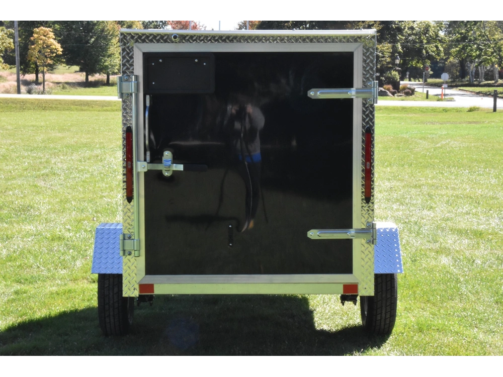2026 Rhino Galvanized Enclosed 4' X 8' Sa Side-door alt