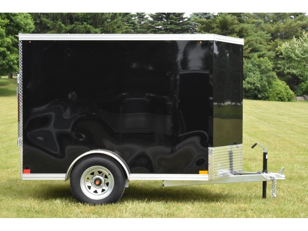2026 Rhino Galvanized Enclosed 5' X 8' Single Axle W/ Ramp alt