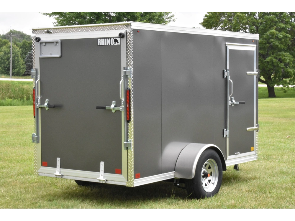 2025 Rhino Galvanized Enclosed 5' X 10' Sa Ramp alt