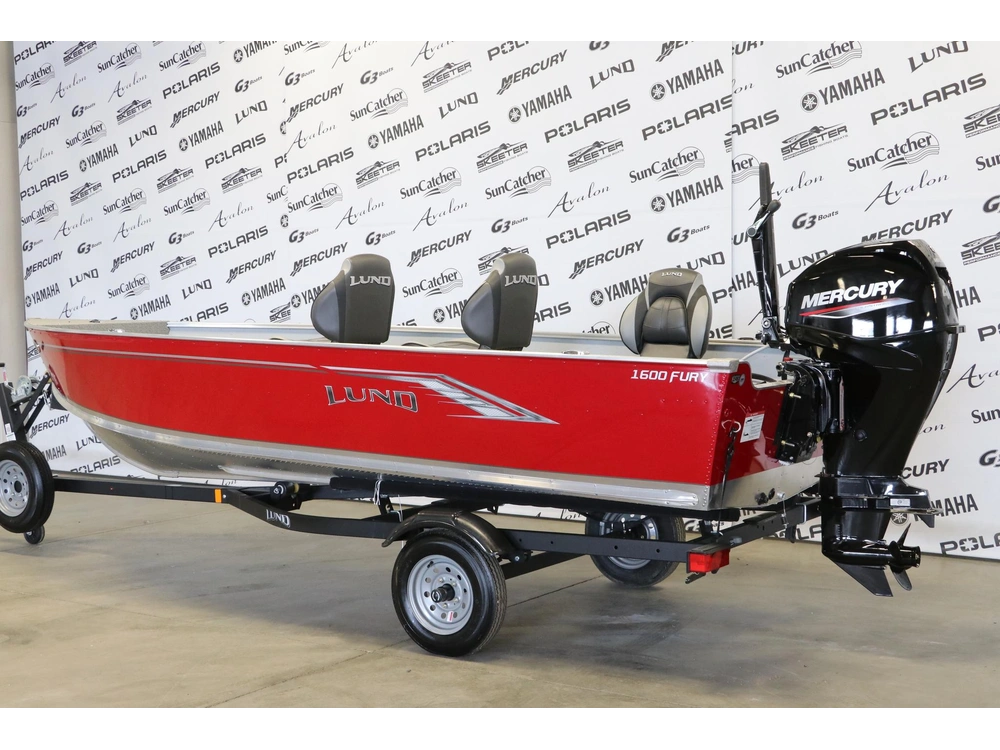 2026 Lund 1600 Fury Tiller + Mercury 40elhpt alt