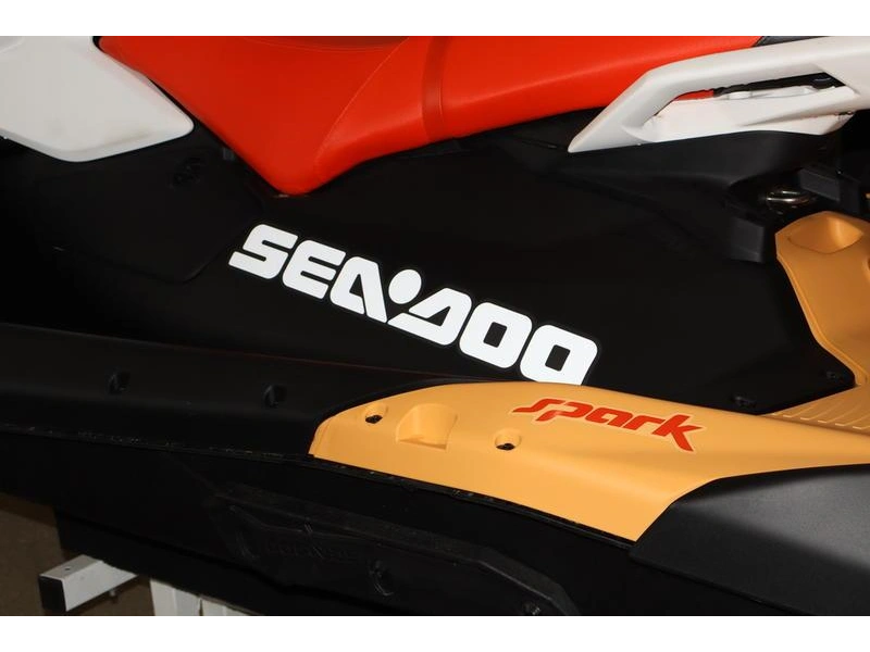 2026 Sea-doo Spark Convenience Package 900 3up Ibr "sunrise Orange / Dragon Red (sound System)" alt