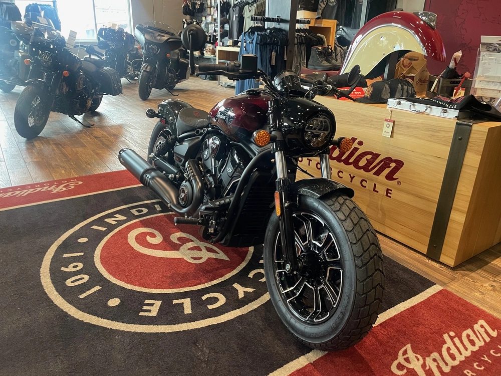 2026 Indian Motorcycle 125 Scout Bobber - Red W/ Blk Crstl alt