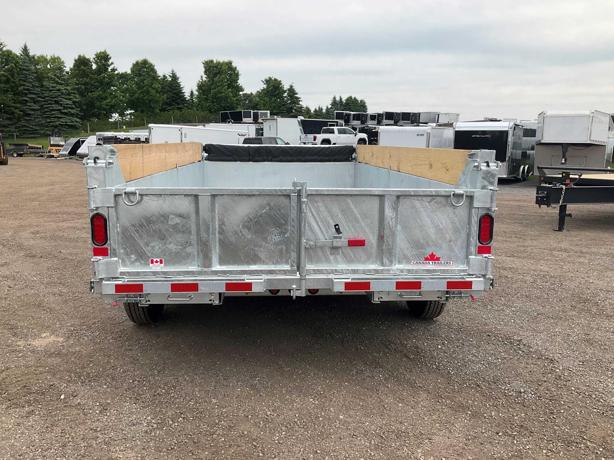 2026 Canada Trailers 83x14 7 Ton Galvanized Dump Trailer thumbnail 6