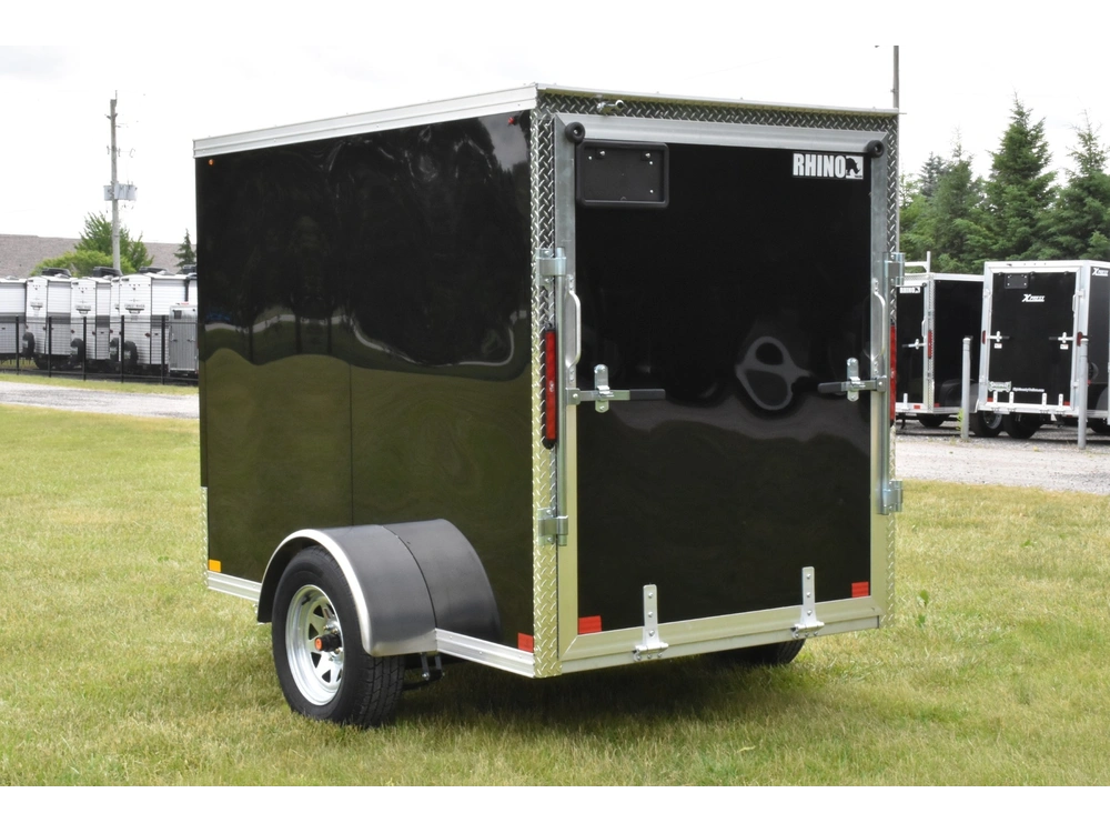 2026 Rhino Galvanized Enclosed 5' X 8' Single Axle W/ Ramp alt