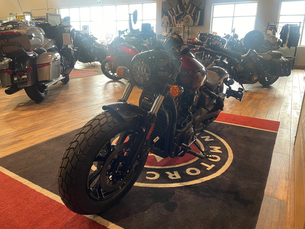 2026 Indian Motorcycle 125 Scout Bobber - Red W/ Blk Crstl alt