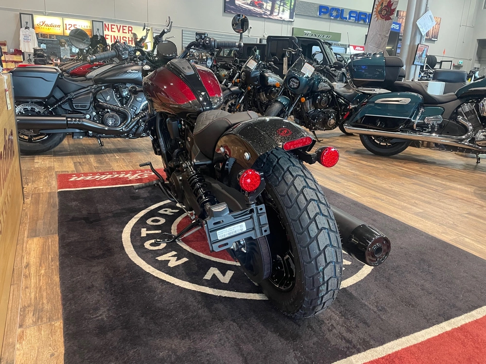 2026 Indian Motorcycle 125 Scout Bobber - Red W/ Blk Crstl alt
