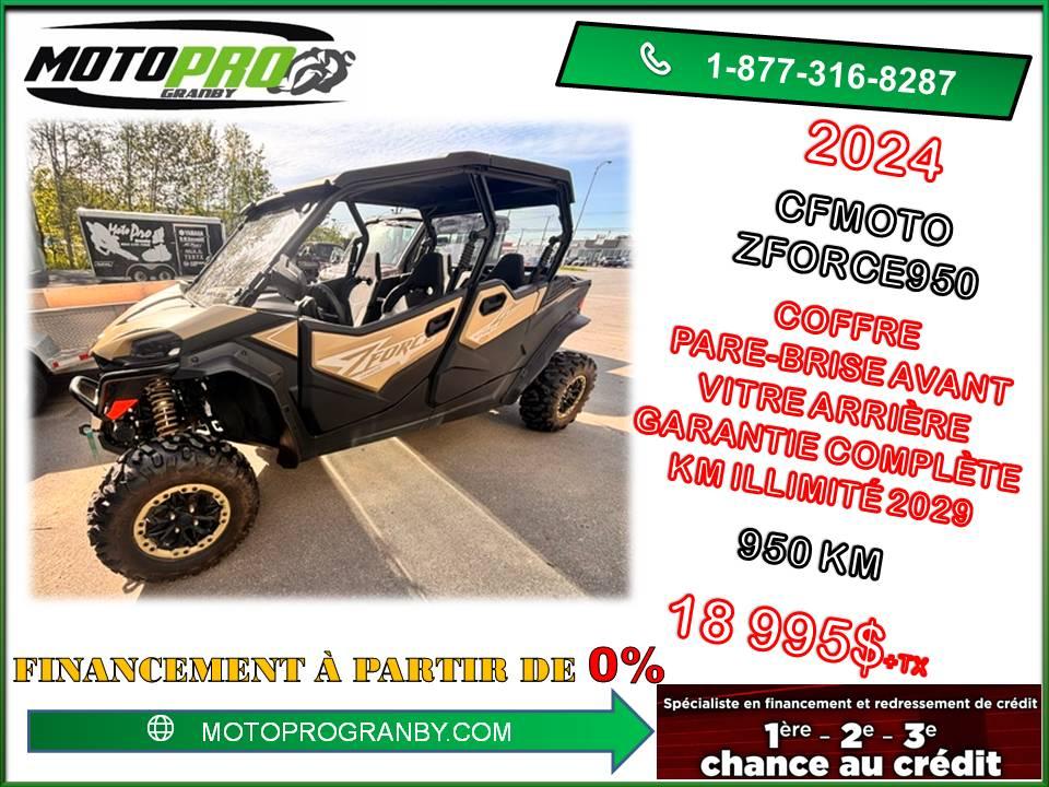 2024 CFMOTO ZFORCE 950 SPORT ZFORCE950 1000 sport gen2 4 PLACES