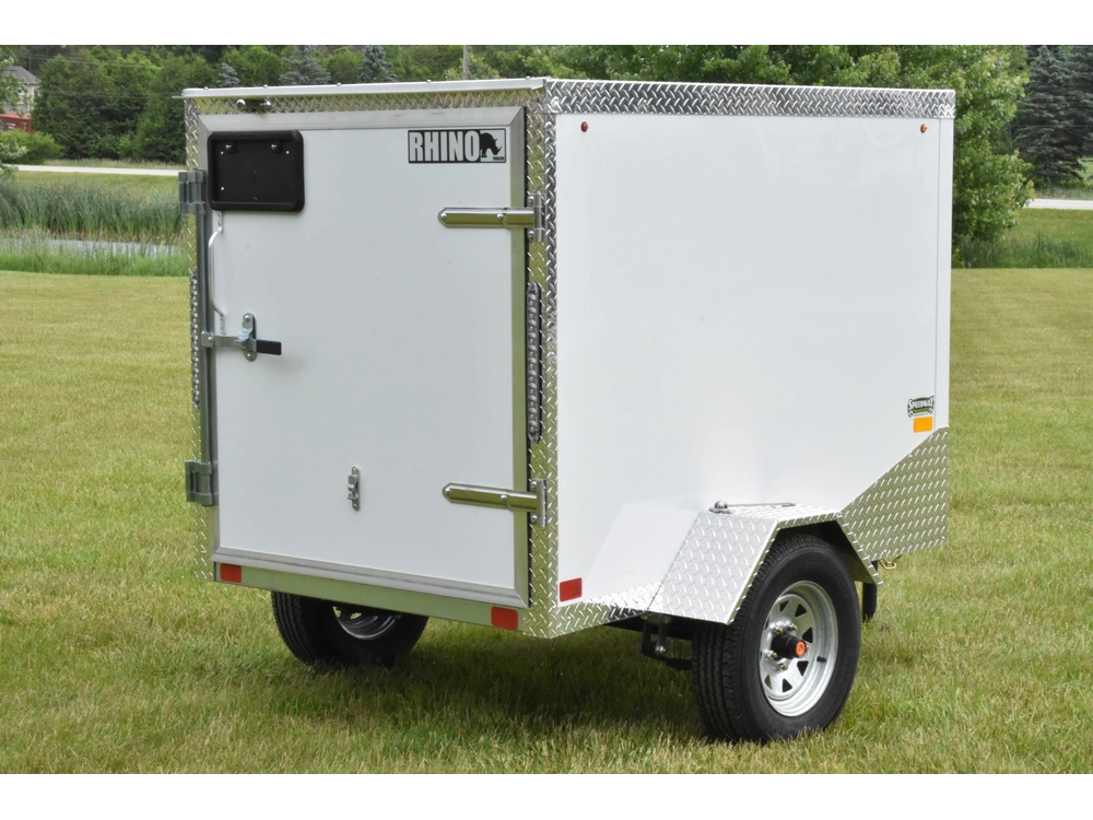 2026 Rhino Galvanized Enclosed 4' X 6' Single Axle alt