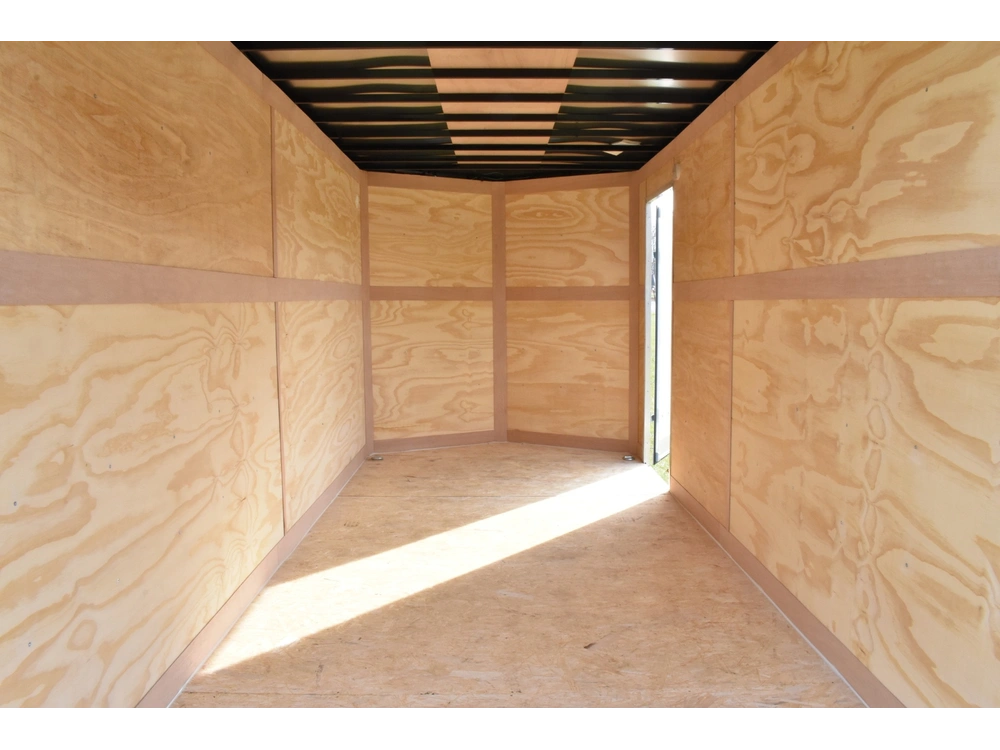2026 Cross Painted Steel Enclosed (beta) 7' X 16' Tandem Axle W/ Ramp alt