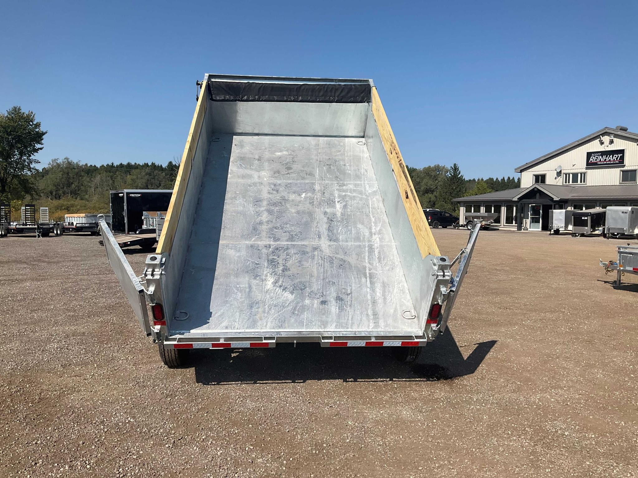 2026 Canada Trailers 83x12 7 Ton Galvanized Dump Trailer thumbnail 9