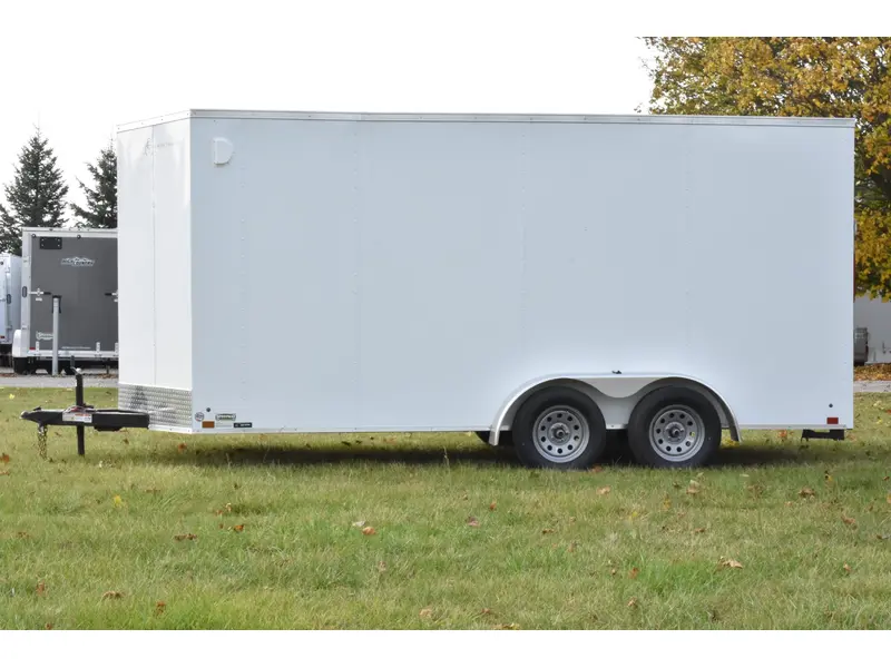2026 Cross Painted Steel Enclosed (Beta) 7' x 16' Tandem Axle w/ Ramp