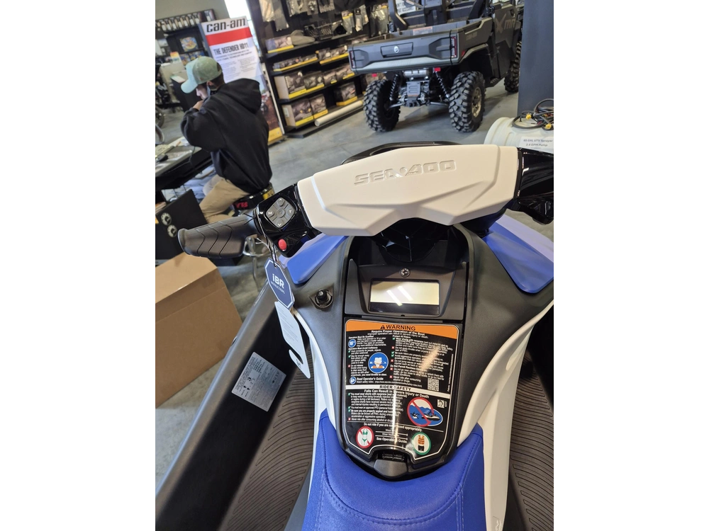 2026 Sea-doo Spark Convenience Package 900 3up Ibr "dazzling Blue / Vapor Blue (sound System)" alt