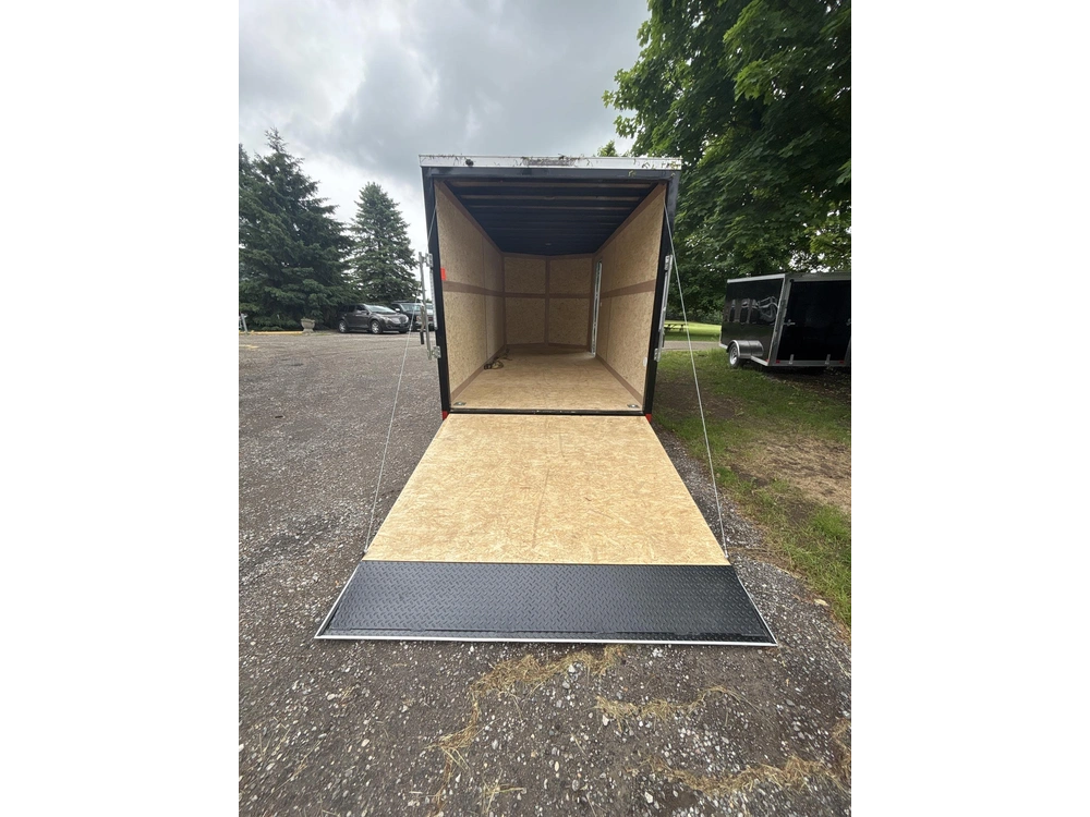 2026 Cross Painted Steel Enclosed (alpha) 7' X 16' Tandem Axle W/ Ramp alt