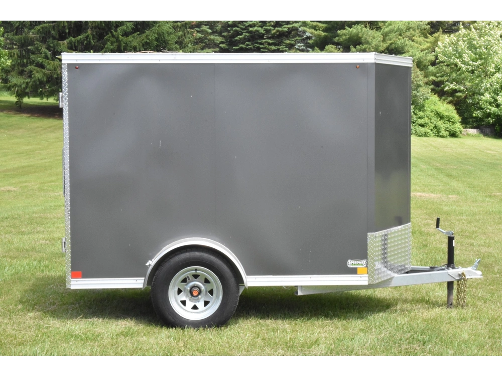 2026 Rhino Galvanized Enclosed 5' X 8' Sa Dd alt