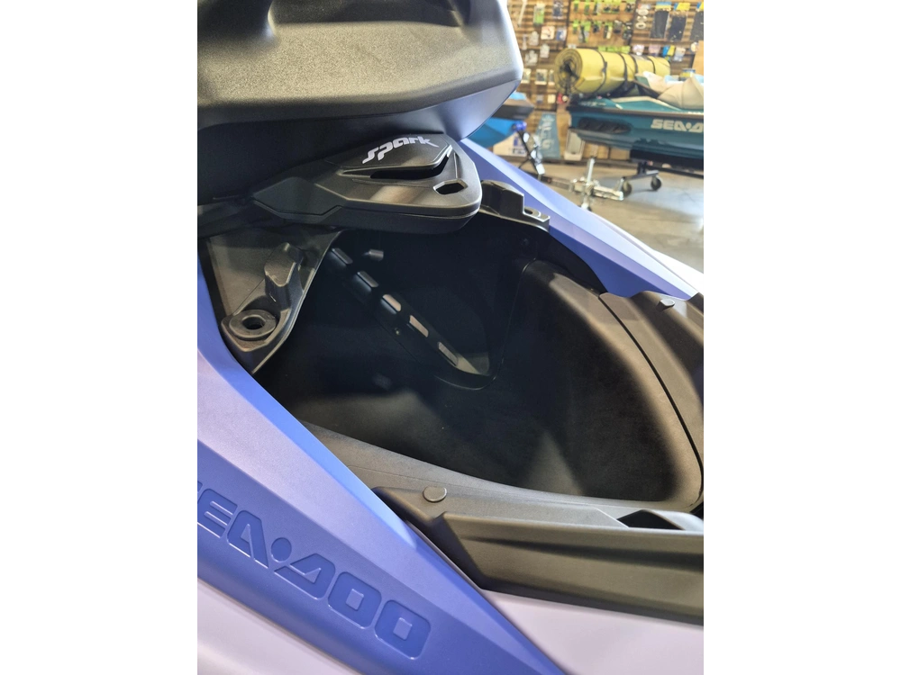 2026 Sea-doo Spark Convenience Package 900 3up Ibr "dazzling Blue / Vapor Blue (sound System)" alt