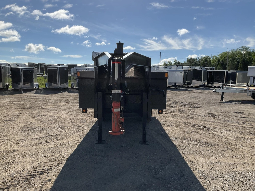 2020 Miska Trailers 7x14 Gooseneck Deckover Dump Trailer alt