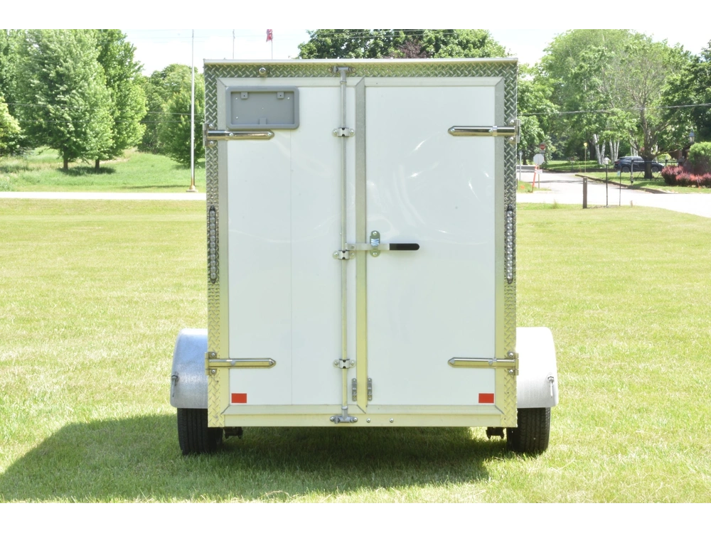 2026 Rhino Galvanized Enclosed 5' X 8' Sa Dd Side-door alt