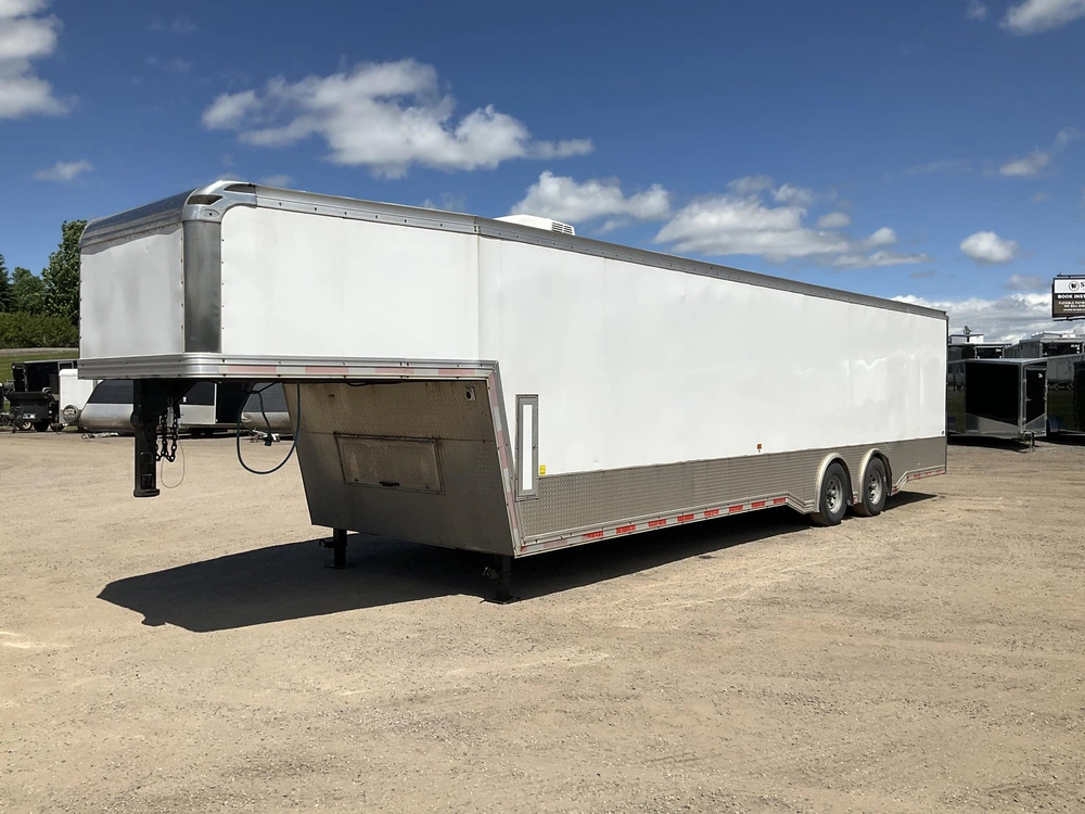 2021 Cargo Express 8.5x30 + 8' Gooseneck Pro-gt Race Trailer alt