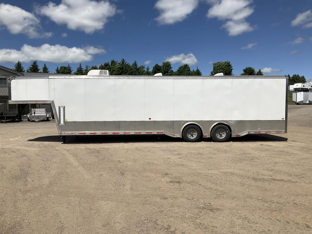 2021 Cargo Express 8.5x30 + 8' Gooseneck Pro-gt Race Trailer alt