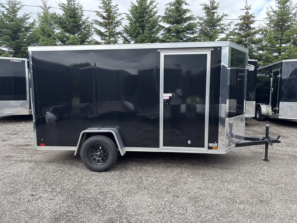 2026 Cross Painted Steel Enclosed (alpha) 6' X 12' Single Axle W/ Ramp alt