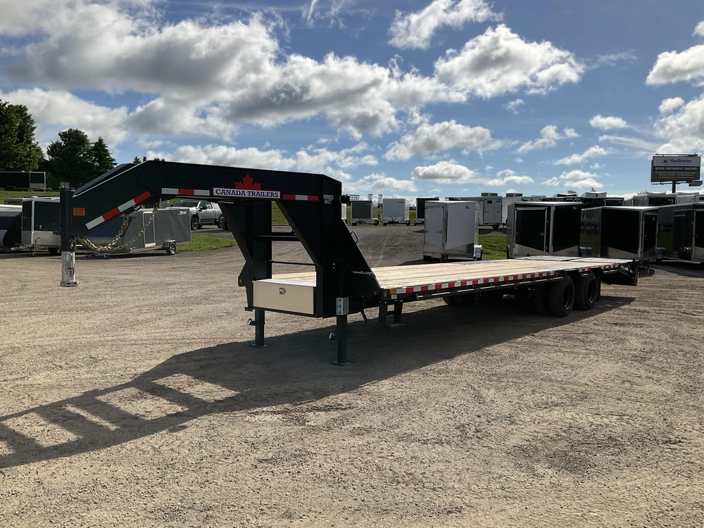 2026 Canada Trailers 8.5x32 15 Ton Deckover Gooseneck Equipment Trailer alt