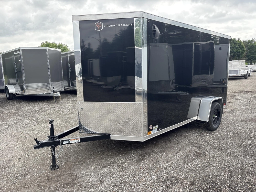 2026 Cross Painted Steel Enclosed (alpha) 6' X 12' Single Axle W/ Ramp alt