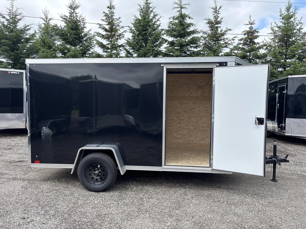 2026 Cross Painted Steel Enclosed (alpha) 6' X 12' Single Axle W/ Ramp alt