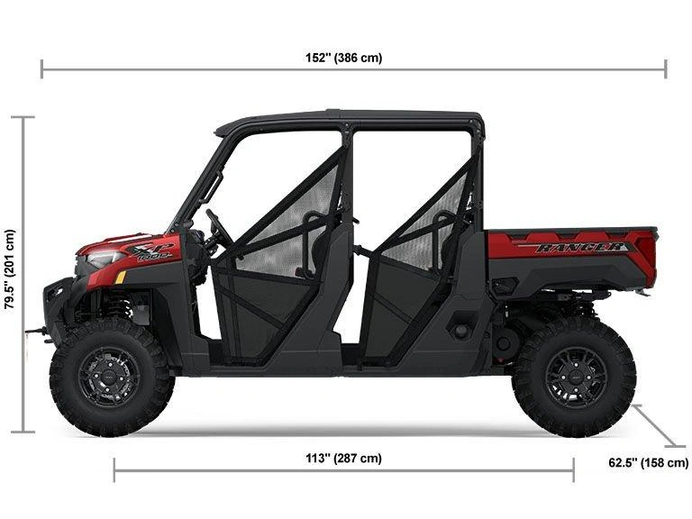 2025 Polaris Ranger Crew Xp 1000 Premium Rouge Coucher De Soleil alt