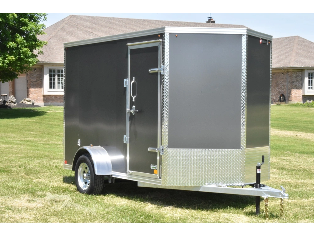 2026 Rhino Galvanized Enclosed 6' X 10' Single Axle W/ Double Doors alt